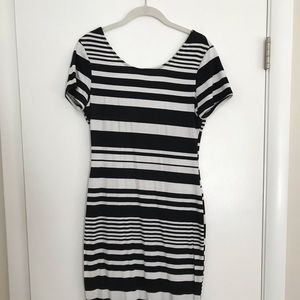 Scoop back bodycon dress